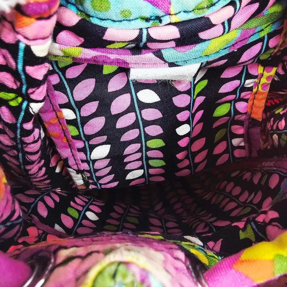 Vera Bradley Multicolor Floral Bucket Backpack Retired Cotton Quilted Boho